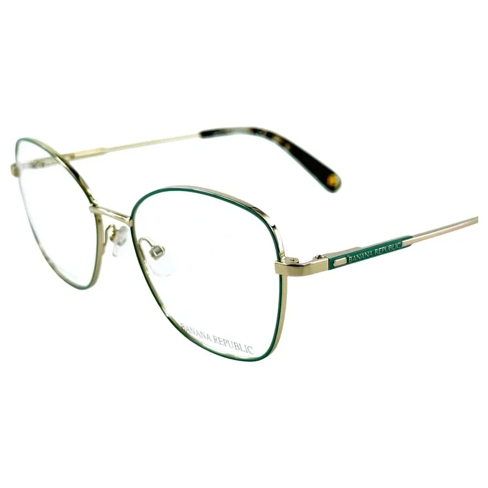 Banana Republic BR208 Womens Metal Eyeglass Frame 6CR Sage Green 51-16 w Case